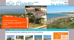 Desktop Screenshot of camping-oleron-lescoquettes.com